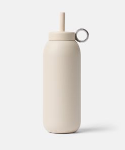 Stainless Straw Cap 32oz Almond